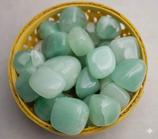 natural origional green aventurine crystal healing tumble
